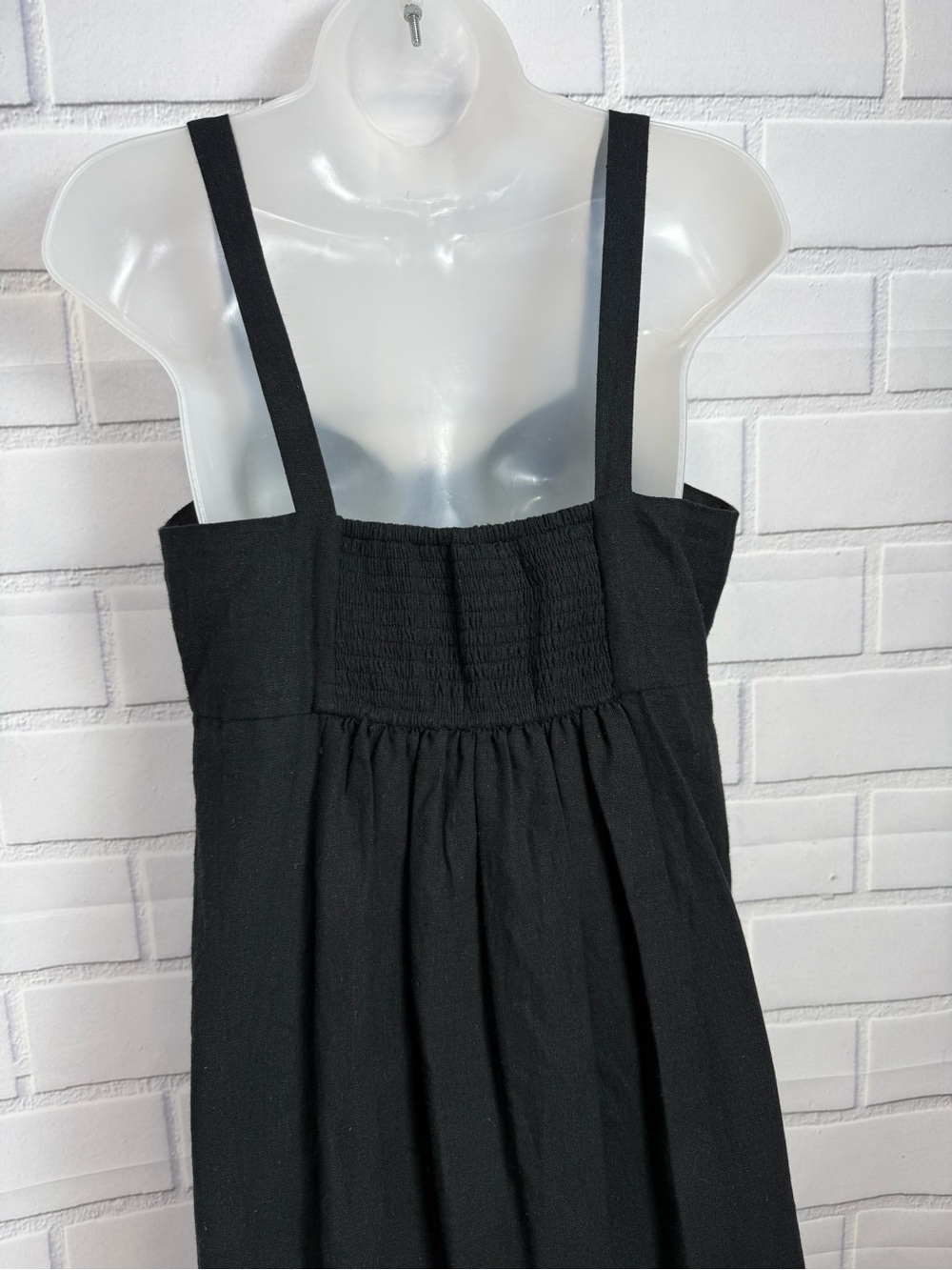LOFT Black Sleeveless Bow Front coquette feminine Dress Size S - Picture 10 of 13